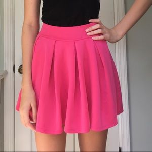 Hot Pink Skater Skirt